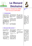 Exercice promotion 2004 - Renouveau et Democratie