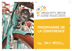 PROGRAMME DE LA CONFERENCE - Velo-City 2015 Velo