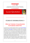 LQ 218 - Lacan Quotidien