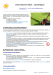 info prevention : technique fiche n°3 : la tonte de pelouse