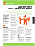 Les dispositifs pour l`emploi des jeunes