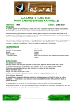 Lasural colorants tons bois pour lasure