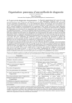 Organisation: panorama d`une méthode de diagnostic