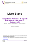 Intégration et Publication de logiciels sous licences Open