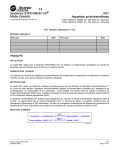 Systèmes SYNCHRON CX AST Mode d`emploi Aspartate