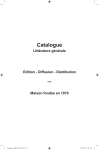 Catalogue - Les Éditions la Bruyère
