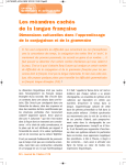 Les méandres cachés de la langue française