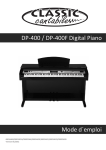 DP-400 / DP-400F Digital Piano Mode d`emploi