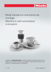 Mode d`emploi et instructions de montage Machine à café