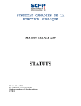 SYNDICAT CANADIEN DE LA FONCTION PUBLIQUE