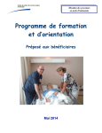 Programme d`orientation et de formation PAB - Mon Choix