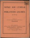 Notice sur l`emploi des indicateurs coloré Francolor.