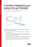 Ensemble d`adaptation pour analyse des gaz Nomoline™