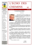 L`ECHO DES CHEMINS - Association Randonneurs et Pèlerins 51