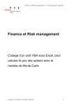 Finance et Risk management