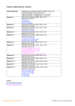 Tableau récapitulatif des contenus