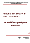 Fabrication d`un journal et de tracts « clandestins