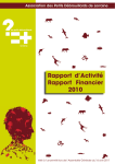 Rapport d`Activité Rapport Financier 2010