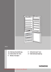 Siemens KI 34SA50 Fridge Freezer Operating Instructions User