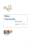 BILAN MEL 2012-2013 - Maison des écrivains et de la littérature