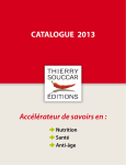 CATALOGUE 2013 - Thierry Souccar Editions