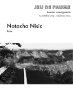 Natacha Nisic - Jeu de Paume