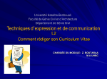 Rédiger son CV