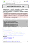 Liste du matériel de perfusion utilisé aux HUG et pictogrammes