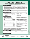 EUCOCRETE SUPREME - Euclid Chemical Co