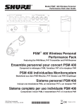 Shure PSM 400 User Guide