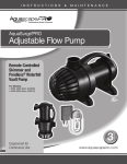 Adjustable Flow Pump