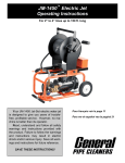 JM-1450 Electric Jet Operating Instructions