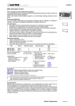 12.018/1 Sauter Components ZDR: Interrupteur horaire