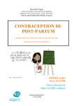 CONTRACEPTION DU POST-PARTUM - DUNE