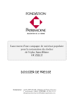 dossier presse - Fondation du Patrimoine