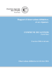 Rapport d`observations définitives et ses réponses COMMUNE DE