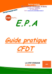 EPA GUIDE CFDT PECA - CFDT Pôle emploi peca