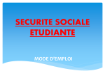 SECURITE SOCIALE ETUDIANTE