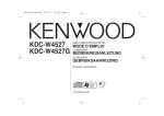 KDC-W4527 KDC-W4527G CD-RECEIVER