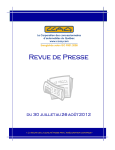 page couverture revue de presse