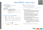 Base PROAO – Mode d`emploi