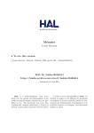 Mémoire - Hal-SHS