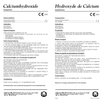 Hydroxyde de Calcium C Calciumhydroxide I