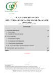 LA NOTATION DES AGENTS DES COMMUNES DE LA