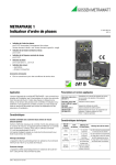 METRAPHASE 1 Indicateur d`ordre de phases - GMC