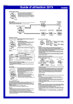 Guide d`utilisation 2575