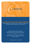 Lacademie_La gouvernance associative_2005 - Après-VD