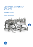 Chromaflow 400-1000 column Mode d`emploi