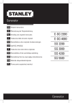 Generator Generator SG 2200 SG 3000 SG 4200 SG 5500 E