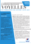 Voyelles formation de Janvier à Juin 2015 - Pierresvives